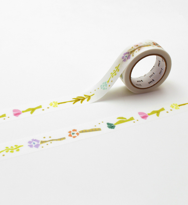 MT Washi Tape Single Roll – Miki Tamura hanahana flowers