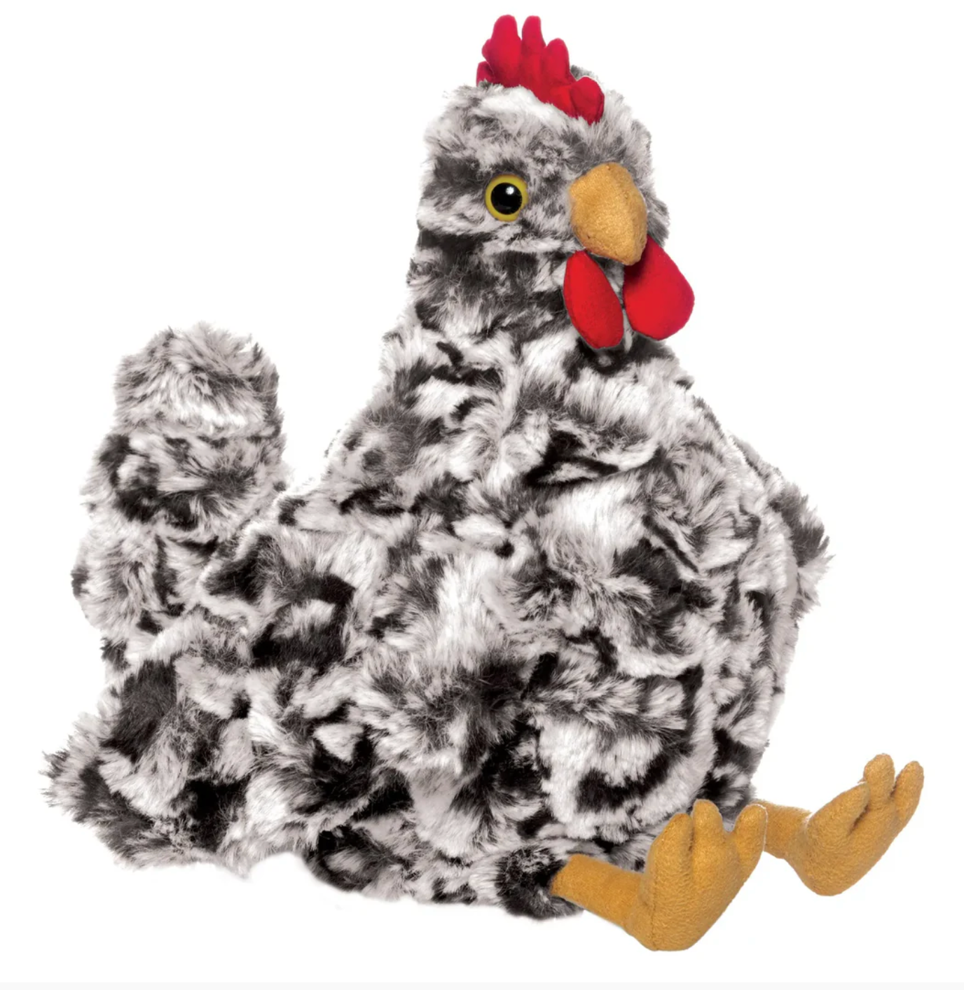 Henley Chicken Stuffie – Black and White Plush toy