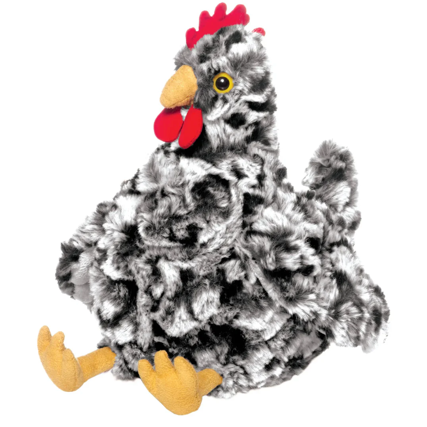 Henley Chicken Stuffie – Black and White Plush toy