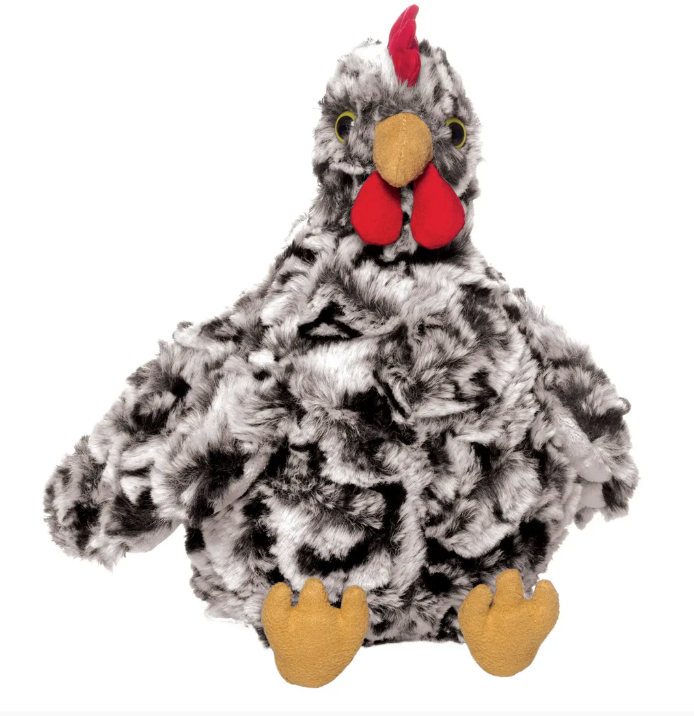 Henley Chicken Stuffie – Black and White Plush toy