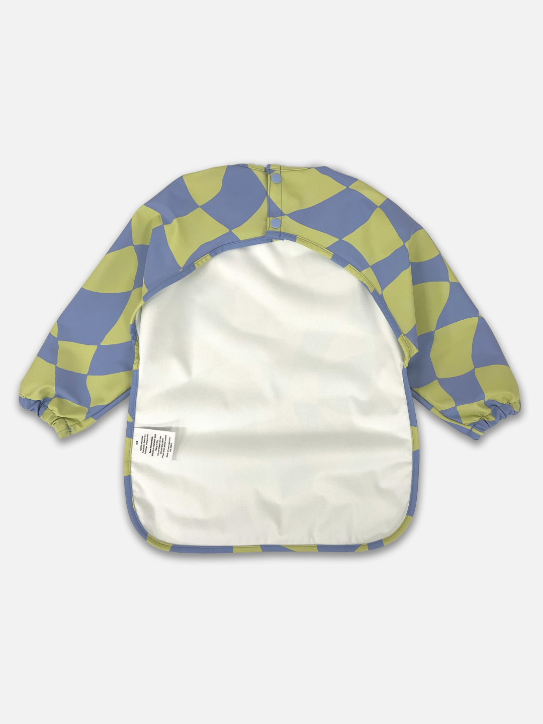 Milk Teeth Children's Smock Bib – Green Checkers