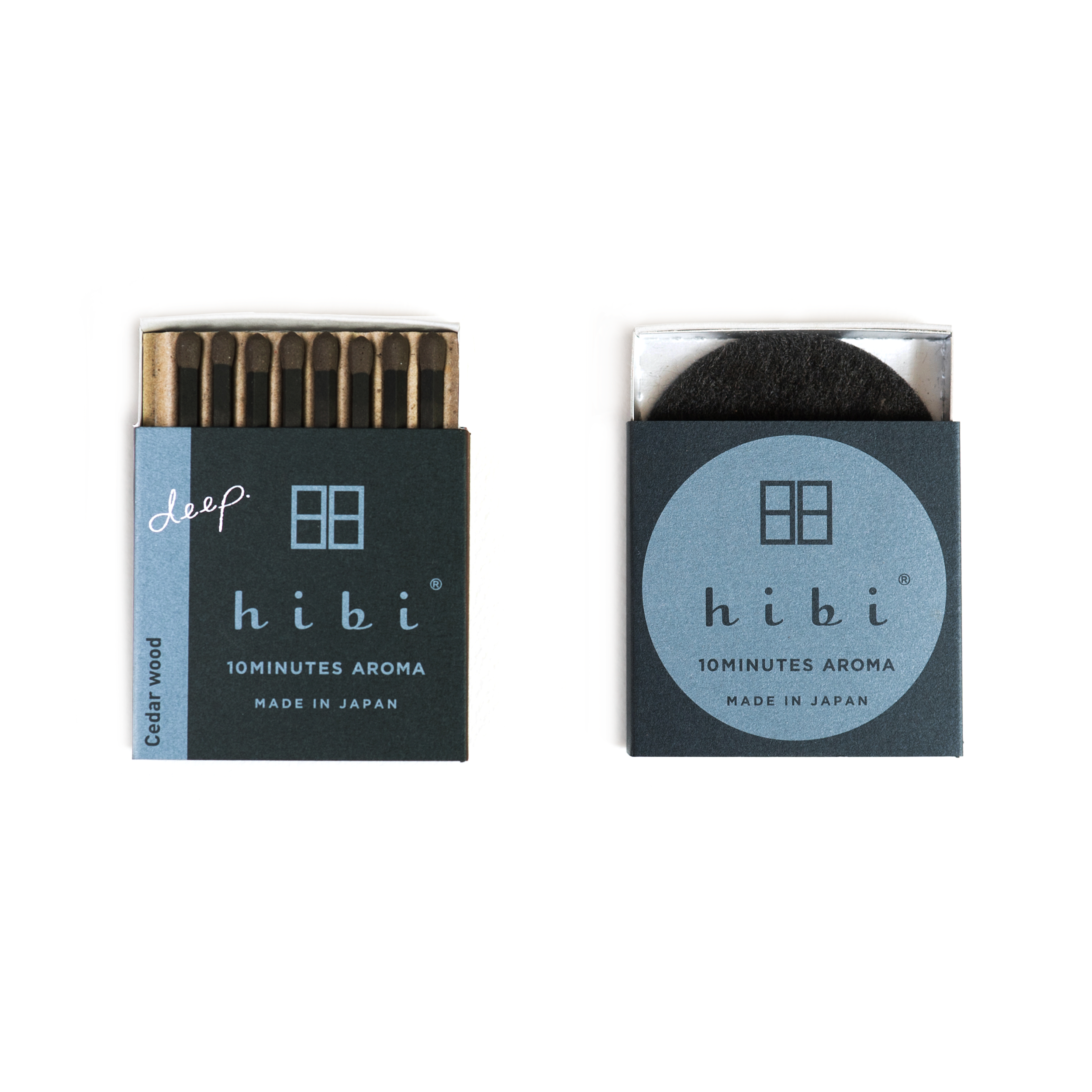 Hibi Incense Matches – Cedar Wood, Box of 8