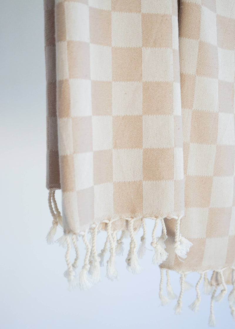 State the Label Turkish Hand Towel – Oat Check