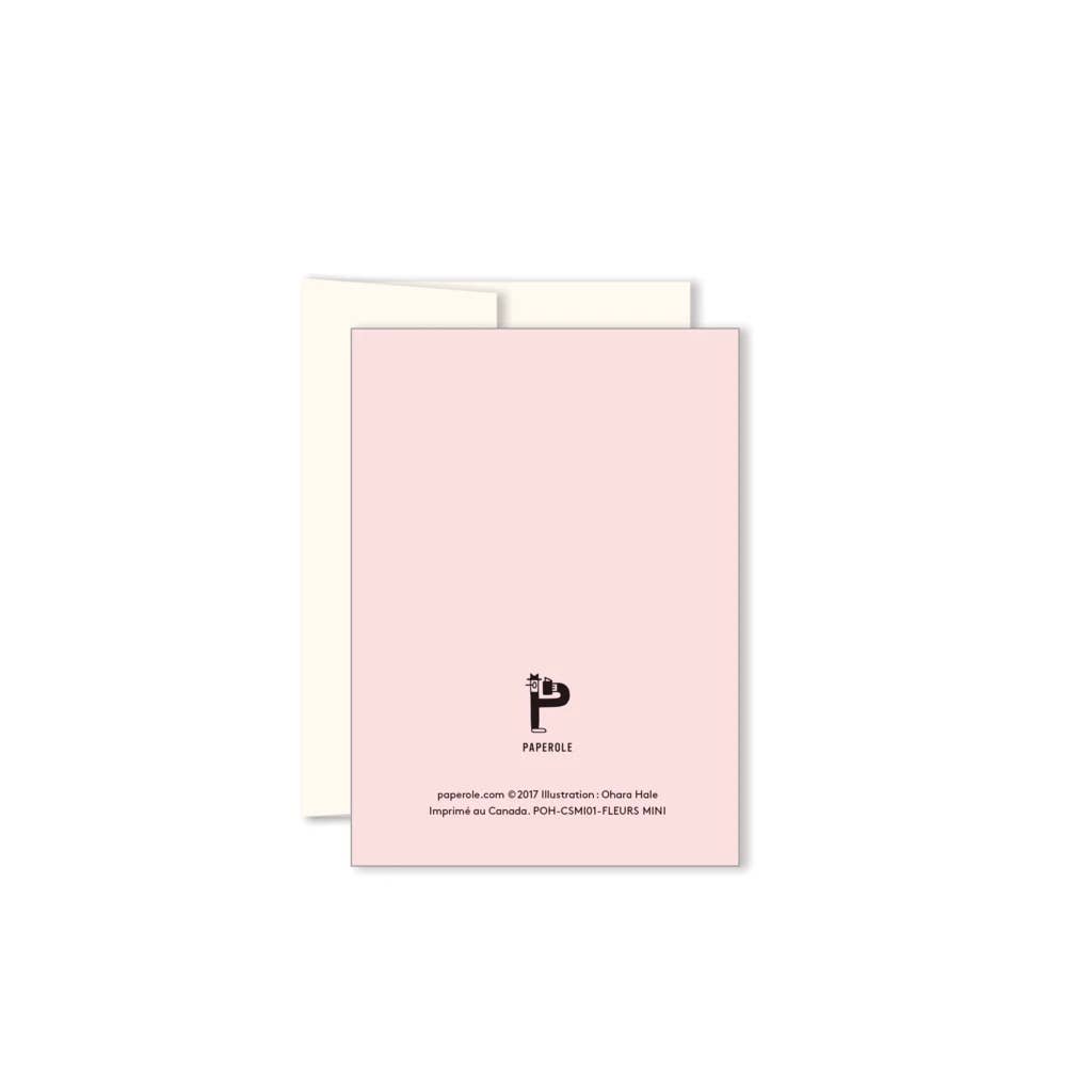 Pink Flowers mini card