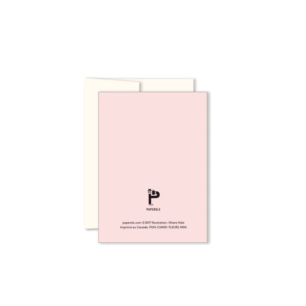 Pink Flowers mini card