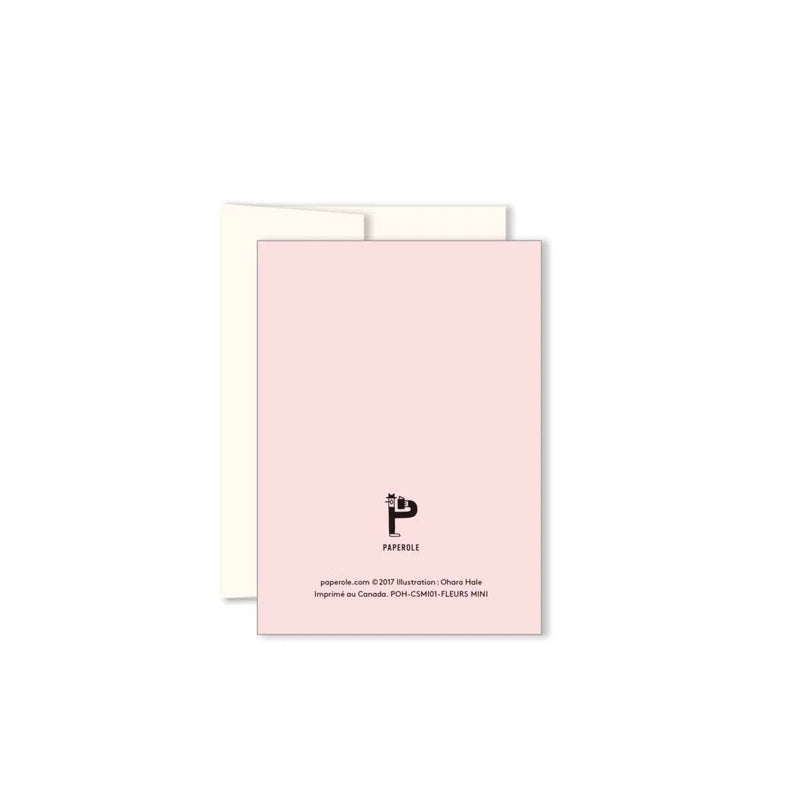 Pink Flowers mini card
