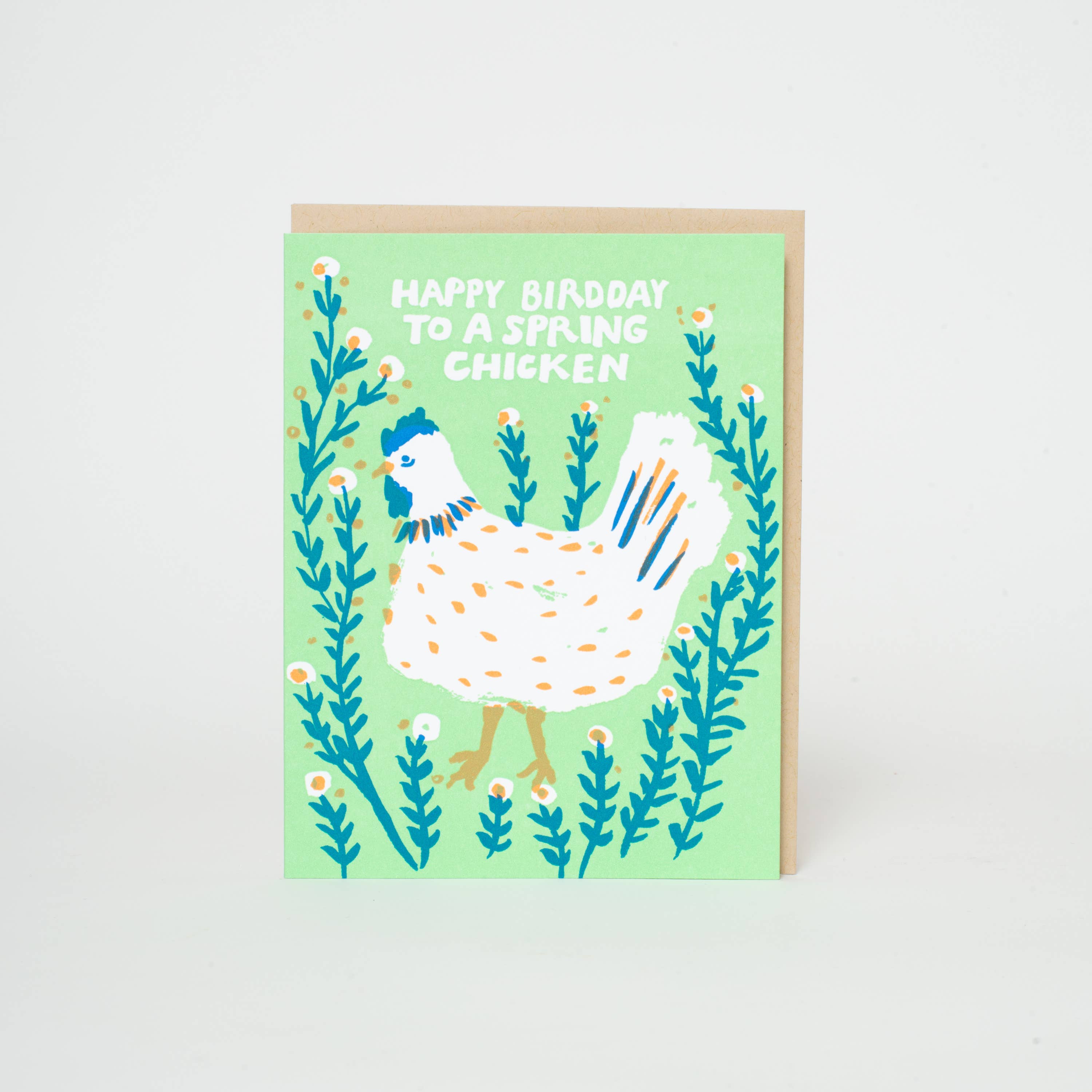 Happy Birthday Spring Chicken Card