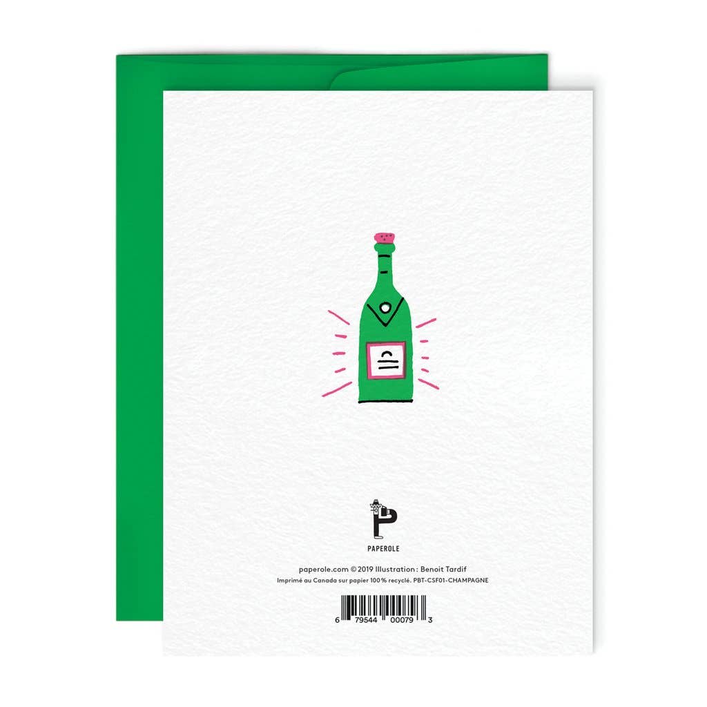 Champagne Celebrate Greeting card