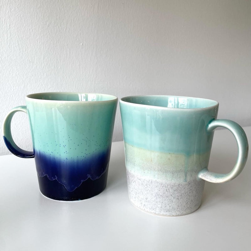 sgw lab Porcelain Colorful Mug – Light Green / Stone