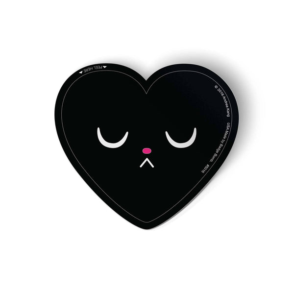 Black Heart Sticker by Andrea Kang
