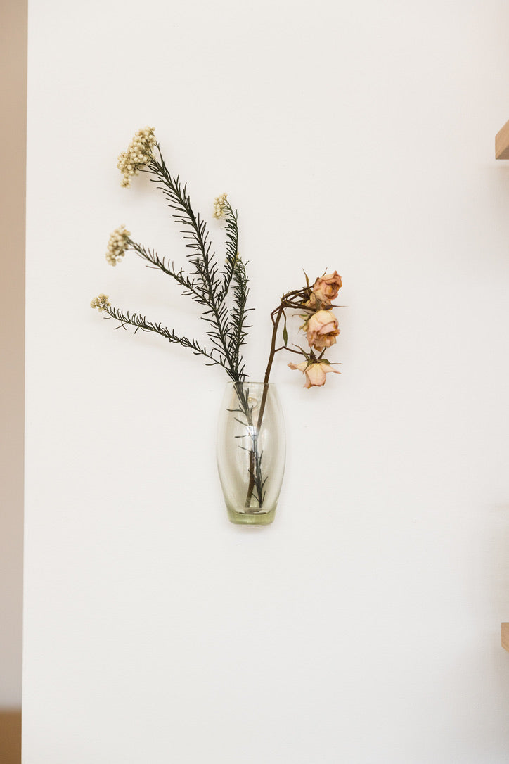 Handblown Glass Wall Vase
