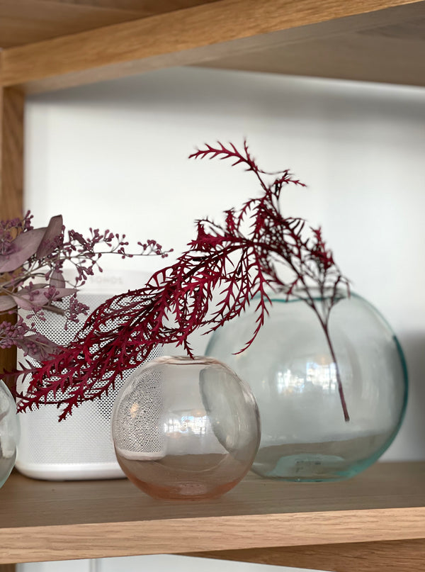 Hawkins NY Aurora Round Glass Vase – small
