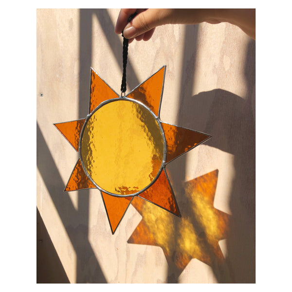 Chelbie Hunger Sunshine Stained Glass Sun Catcher