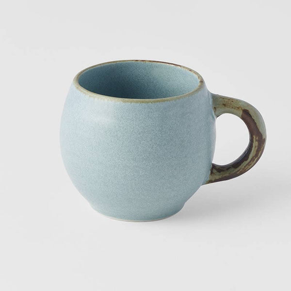 Maru Mug Rounded Japanese Porcelain - Soda Blue
