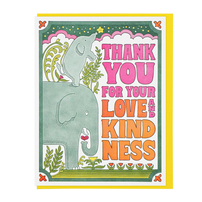 Lucky Horse Press Thank You For Your Love and Kindness Card