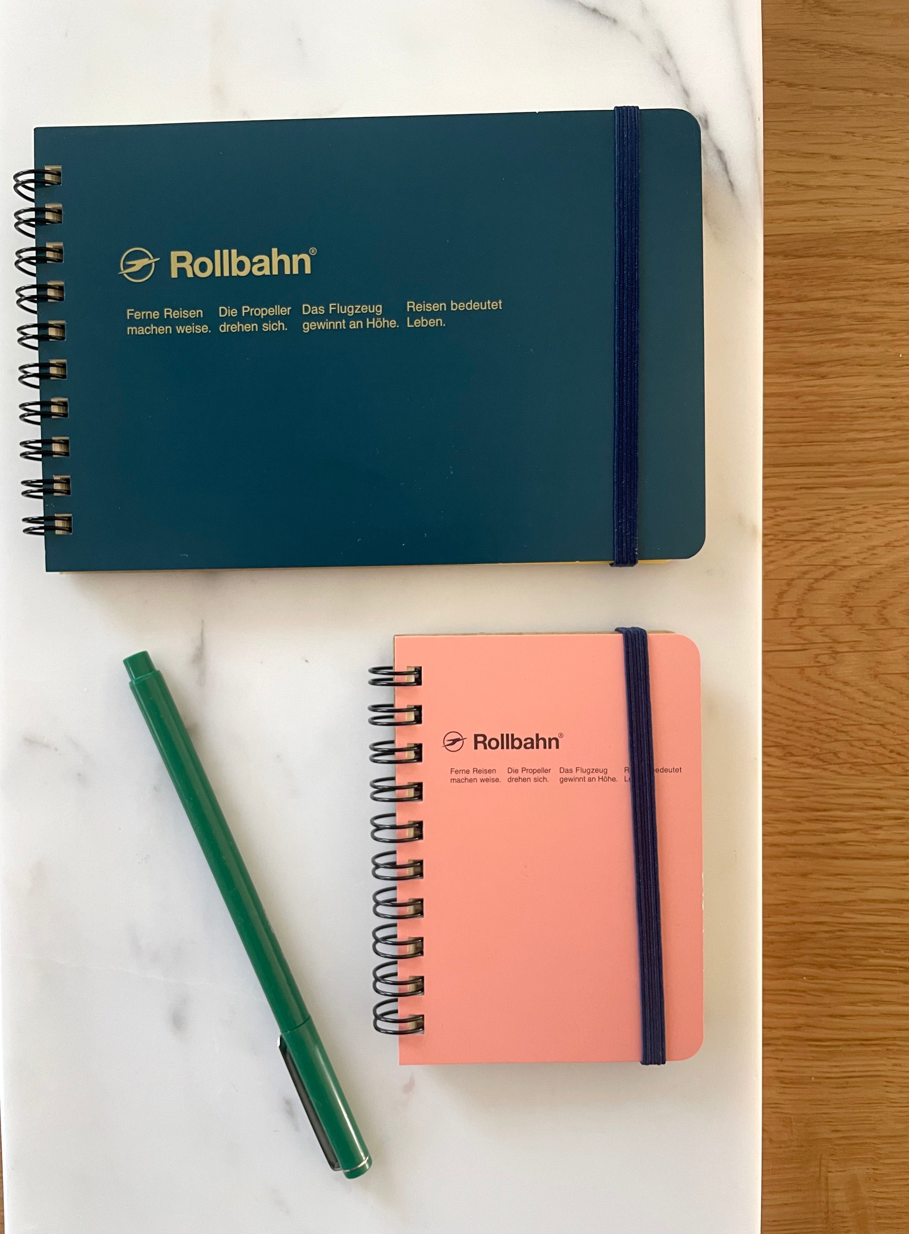 Rollbahn Spiral Notebook – Blush Pink (mini memo, pocket memo or large)