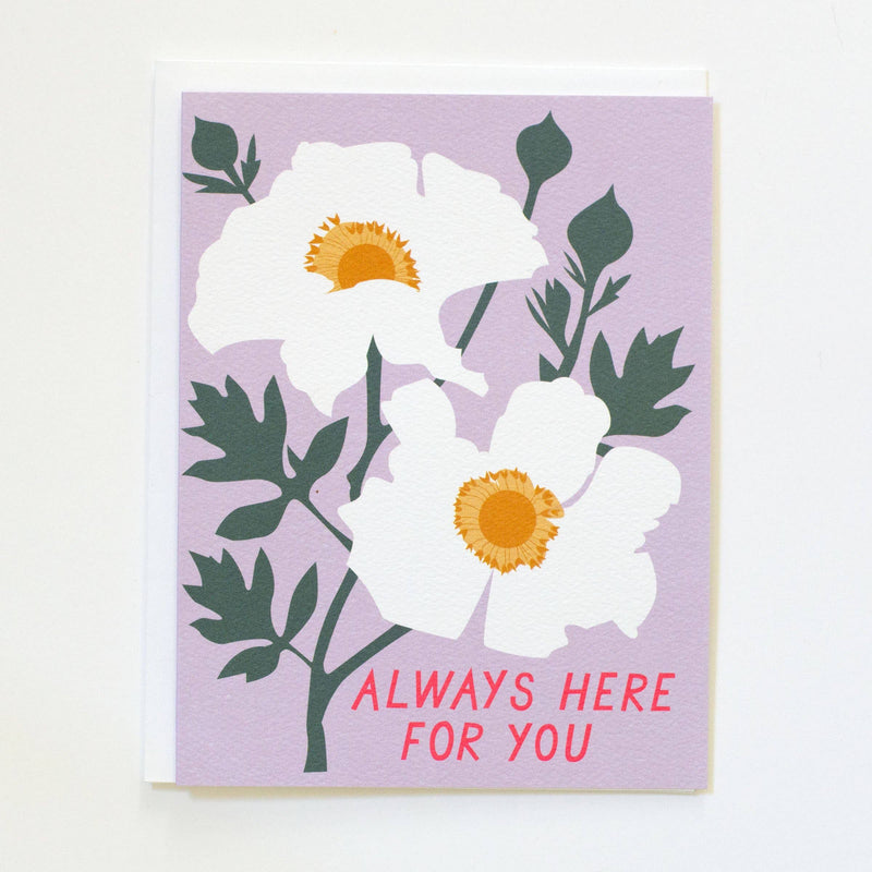 Always Here for You Flower Card