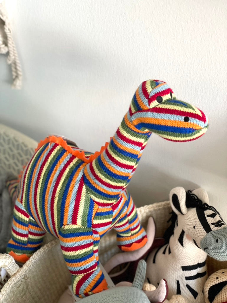 Best Years Dinosaur Plush Toy Large Diplodocus – Rainbow Stripe