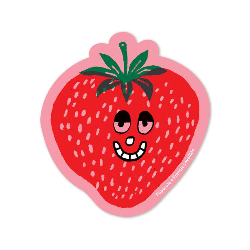 Paperole Smiling Strawberry Sticker