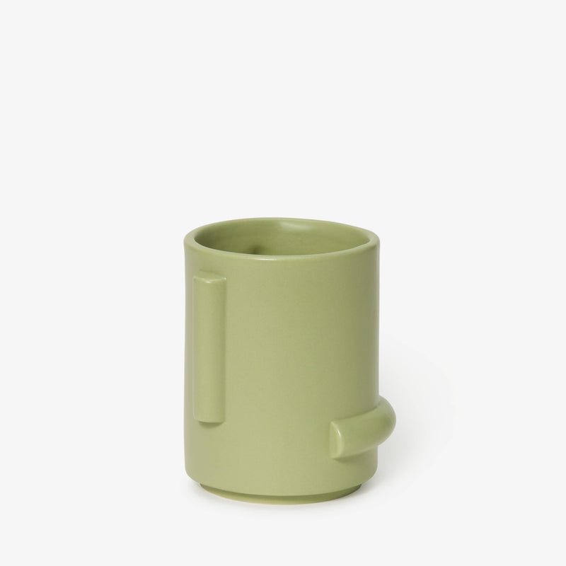 Areaware Highgloss Confetti Stoneware Cup – Green