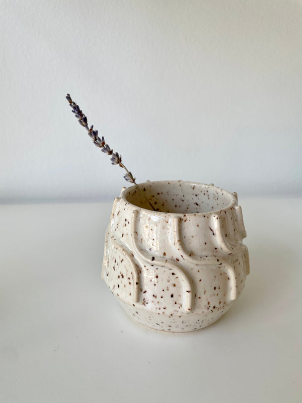 Stoneware Bud Vase – Wide