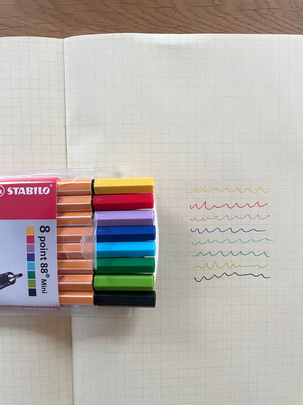 Stabilo Point 88 Mini Pen – Set of 8