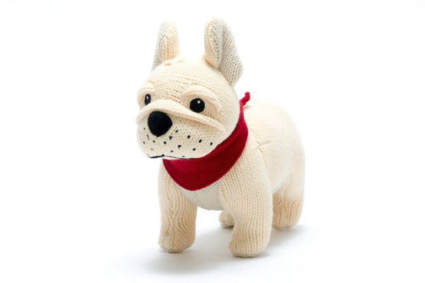 Best Years French Bulldog Knitted Rattle