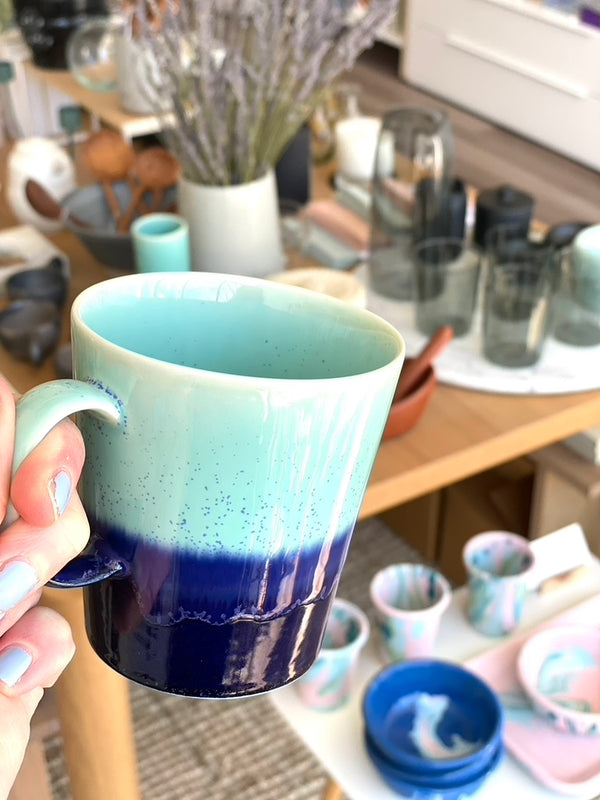 sgw lab Porcelain Colorful Mug – Turquoise / Navy