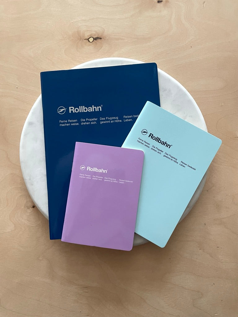 Rollbahn 'Note' Notebook – B6 (light blue)
