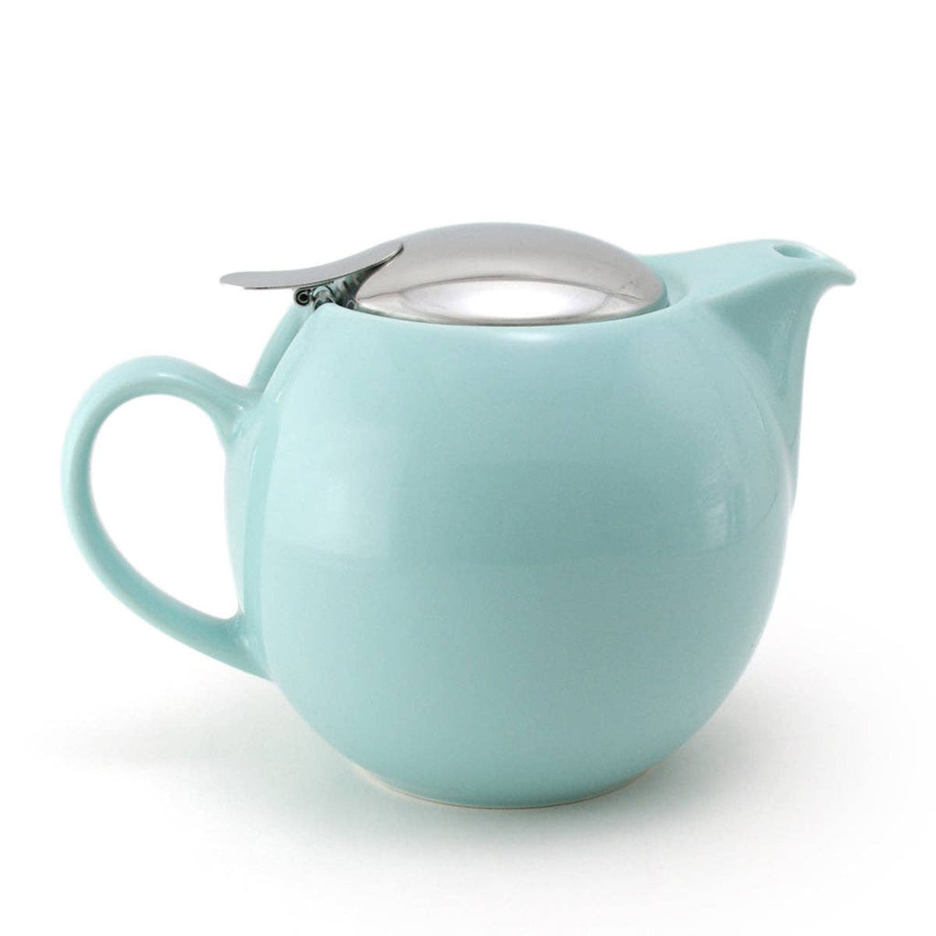 Ceramic Teapot w/ Mesh Infuser – Aqua Mist, 24oz – Family of Things