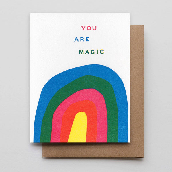 You Are Magic Rainbow Card