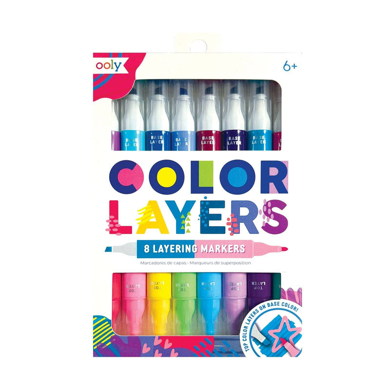 Ooly Color Layers Double-Ended Layering Markers (Set of 8)