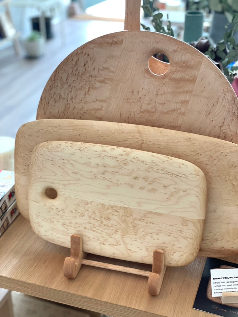 edward wohl birds eye maple cutting board