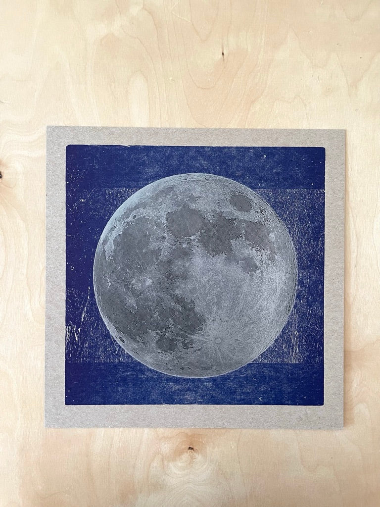 hammerpress Silver Moon Print