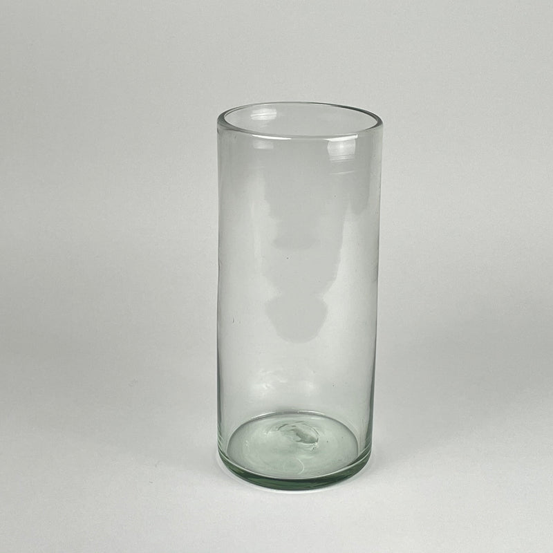 Mexican Handblown Cylinder Glass Vase