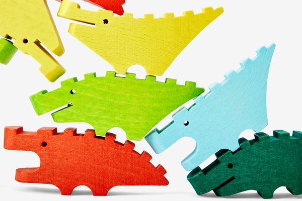 areaware Croc Pile Mini wooden toys – Multi
