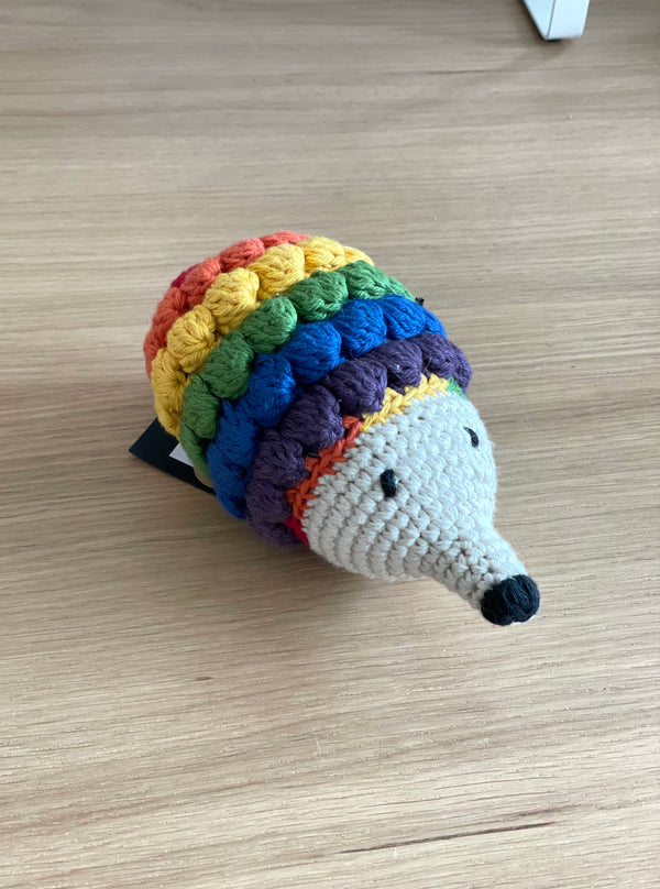 Ware of the Dog Hand Crocheted Hedgehog Dog Toy