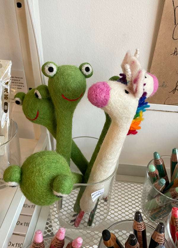 Felt Pencil Topper – Frog