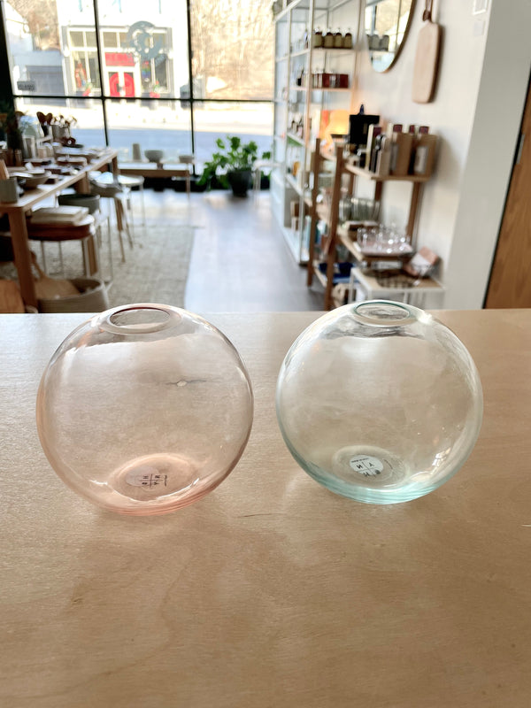 Hawkins NY Aurora Round Glass Vase – small