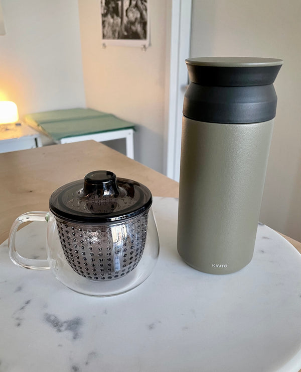 Kinto Unitea Glass Tea Mug – Grey