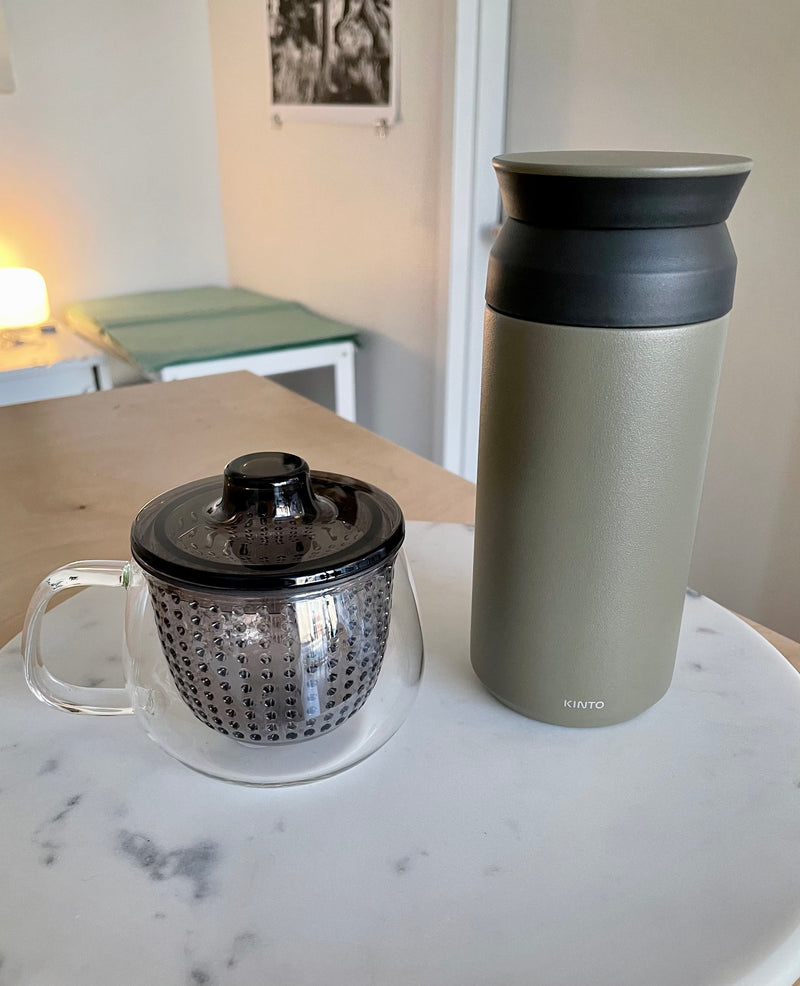 kinto Travel Tumbler Insulated Mug khaki