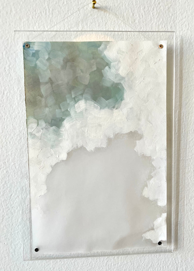 Anne Dovali Cloud Painting on Vellum – Large