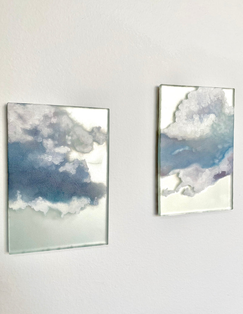 Anne Dovali Cloud Paintings on Glass – Large