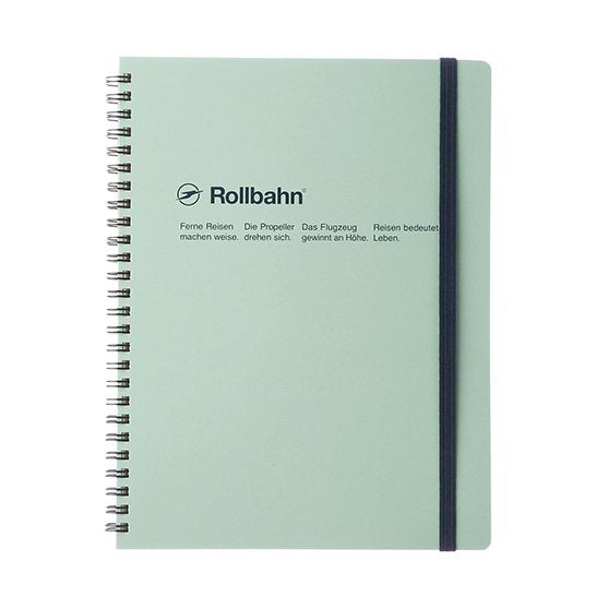 rollbahn spiral notebook blue