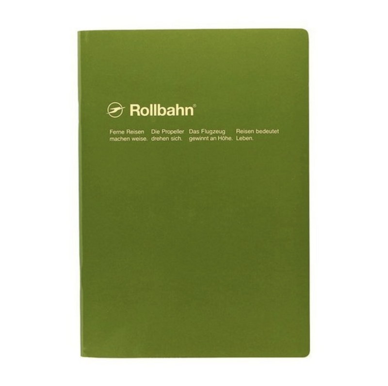 rollbahn note notebook olive green