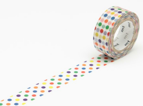MT Washi Tape Single Roll – Colorful Dot