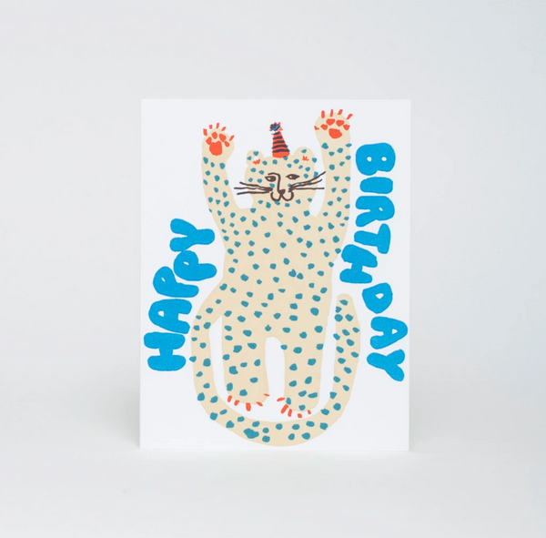 Happy Birthday Cheetah Card