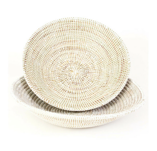 Senegal Cattail Tabletop Basket