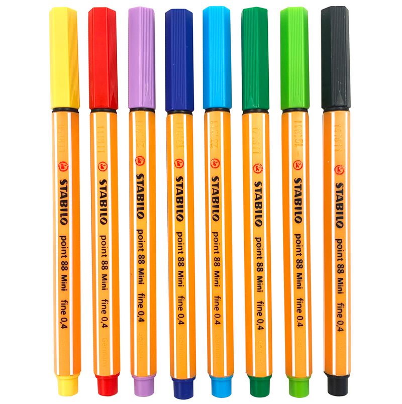 Stabilo Point 88 Mini Pens – Set of 8 – Family of Things