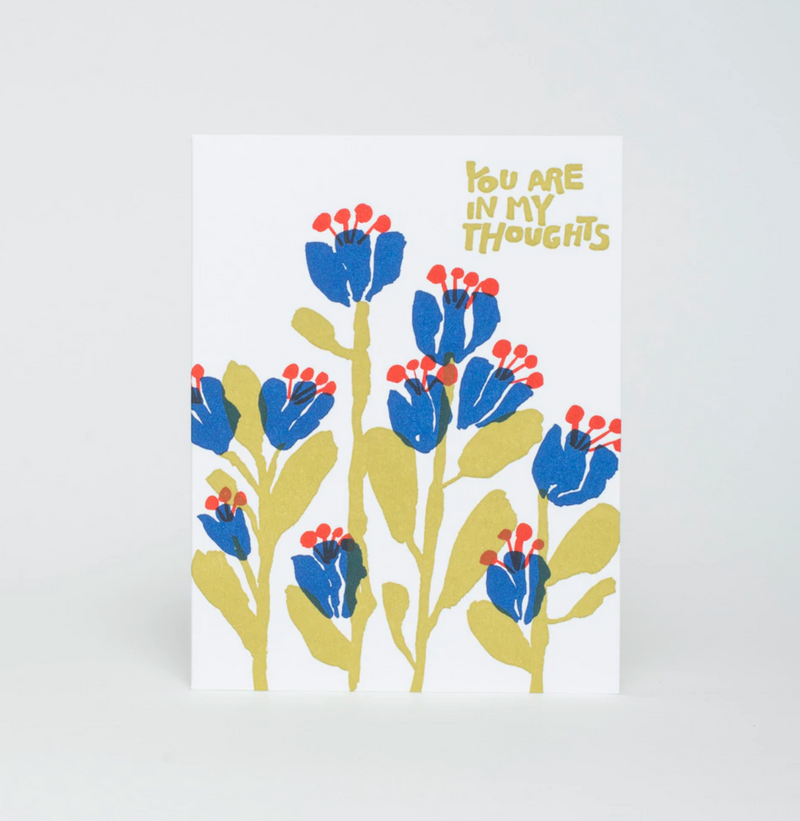 You are In My Thoughts Flowers Card